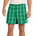 District  Young Men's Flannel Plaid Boxers